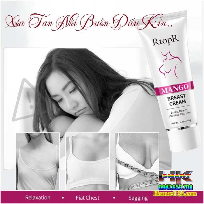 Kem Massage Săn Chắc Và Nâng Ngực Nở Ngực Cho Nữ Rtopr 40gr Thương Hiệu Đỉnh Cao