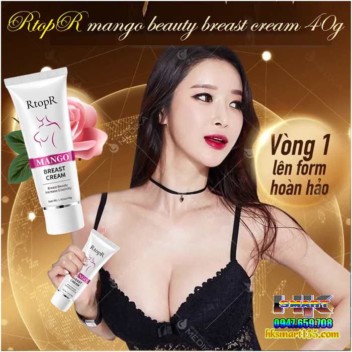 Kem Massage Săn Chắc Và Nâng Ngực Nở Ngực Cho Nữ Rtopr 40gr Thương Hiệu Đỉnh Cao