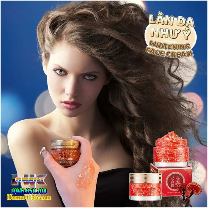 Kem Mờ Nám Trắng Da Huyết Rồng Linh Chi Hoa Anh Đào 50gr Chuẩn Chính Hãng