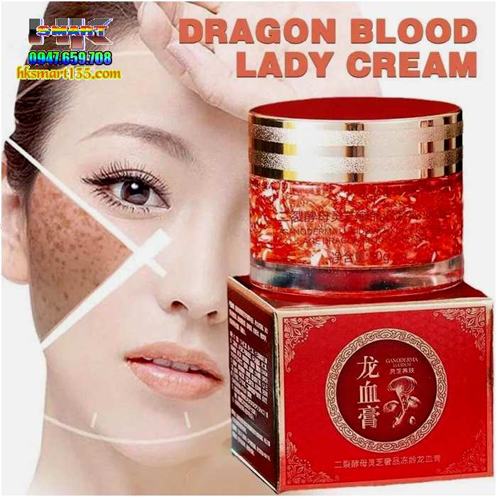 Kem Mờ Nám Trắng Da Huyết Rồng Linh Chi Hoa Anh Đào 50gr Chuẩn Chính Hãng