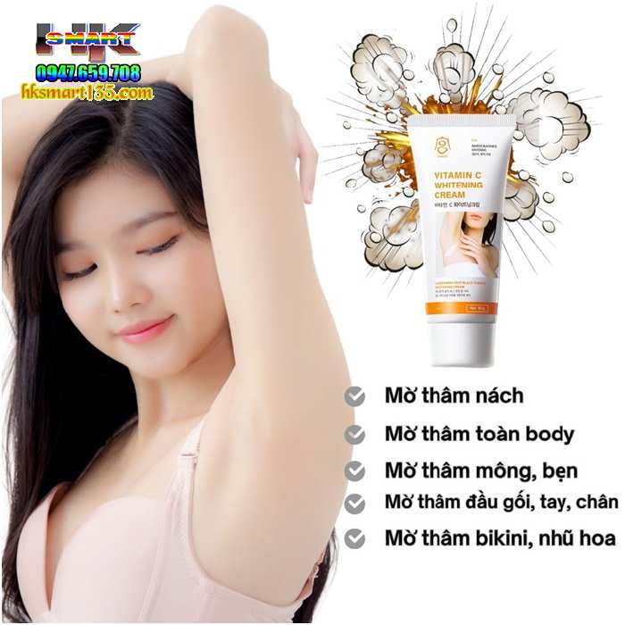 Kem Ngừa Thâm Trắng Mịn Toàn Thân Vitaminc 60g Gongpei Hàn Quốc