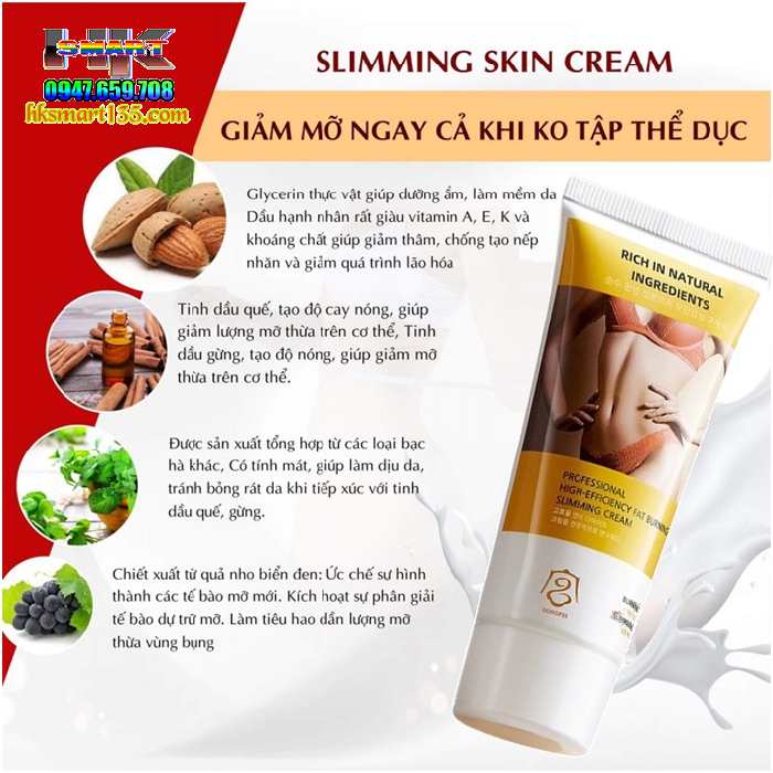 Kem Tan Mỡ Định Hình Toàn Thân GONGPEI 60g HÀN QUỐC