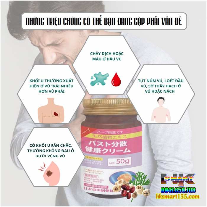 Kem Tan U Bướu Tuyến Vú, Tiêu Nang Senjoko Nhật Bản 50gr- Hỗ Trợ Hiệu Quả U Mỡ, Bướu Hạch, U Xơ Tuyến Vú
