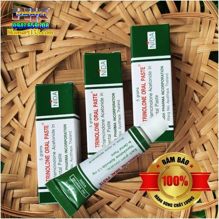 Kem Thoa Nhiệt Miệng Trinolone Oral Paste- Nida Thái Lan