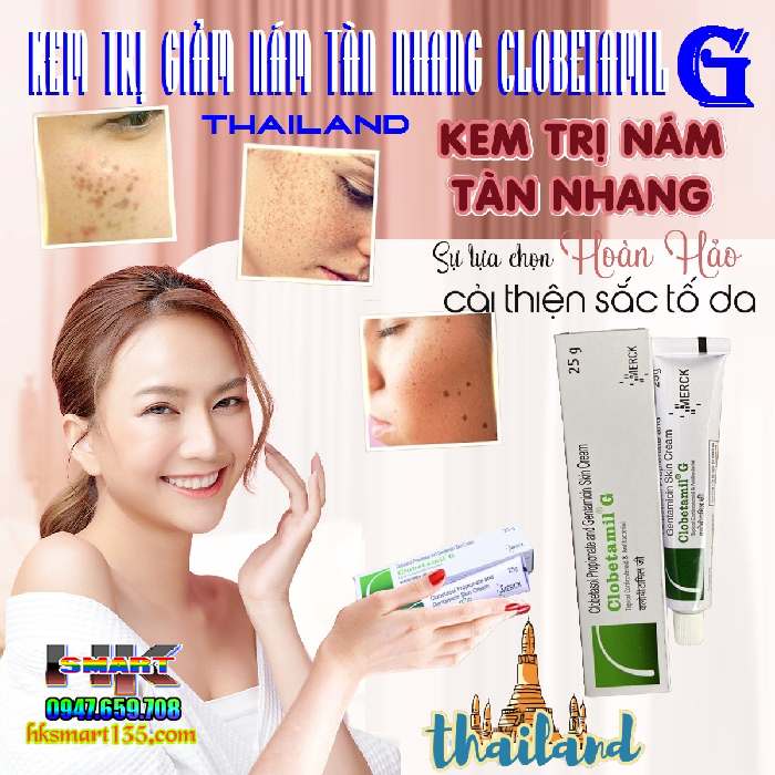 Kem trị nám tàn nhang Clobetamil G