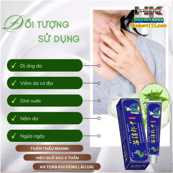 Kem Xanh Đại Phu Đặc Hiệu Trị Các Bệnh Ngoài Da- Nấm, Ngứa, Ghẻ, Hắc Lào...