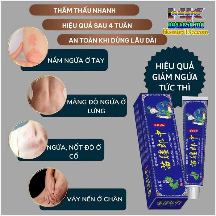 Kem Xanh Đại Phu Đặc Hiệu Trị Các Bệnh Ngoài Da- Nấm, Ngứa, Ghẻ, Hắc Lào...