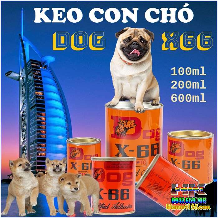 Keo dán con chó DOG- X66