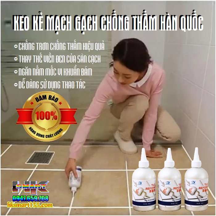 Keo Kẻ Mạch Gạch Chống Thấm Hàn Quốc