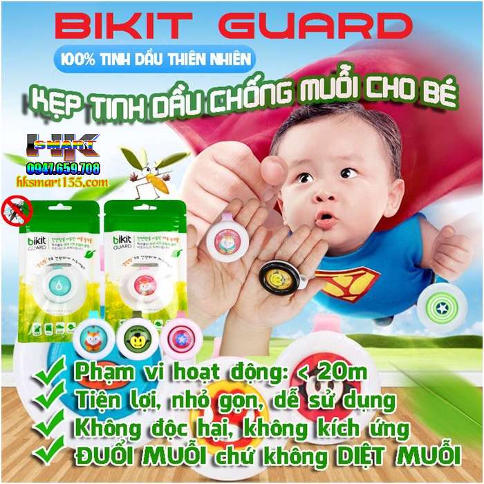 Kẹp chống muối hương tinh dầu Bikit Guard Hàn Quốc