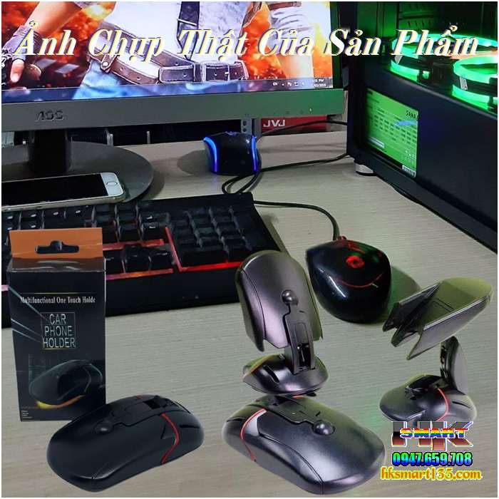 Kẹp điện thoại hình chuột máy tính