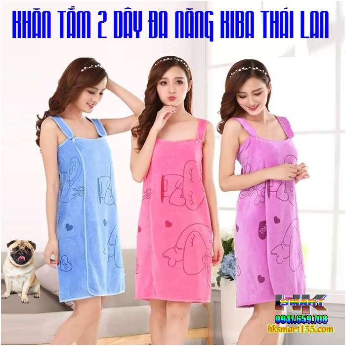 Khăn tắm 2 dây đa năng Kiba Thái Lan