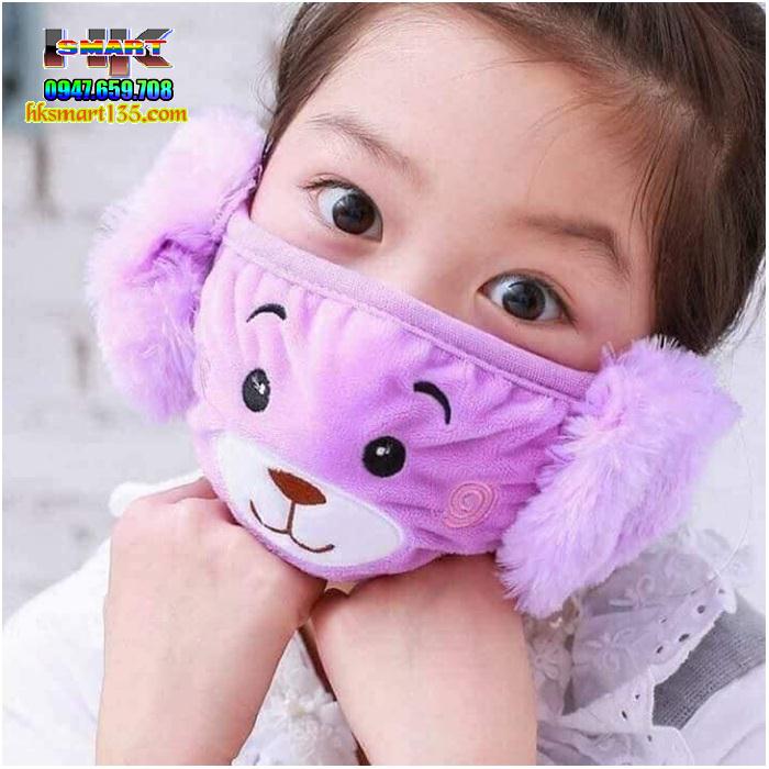 Khẩu trang bịt tai giữ ấm cho các Girl
