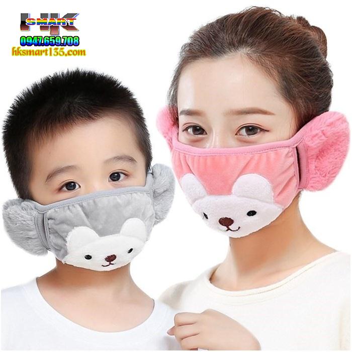 Khẩu trang bịt tai giữ ấm cho các Girl