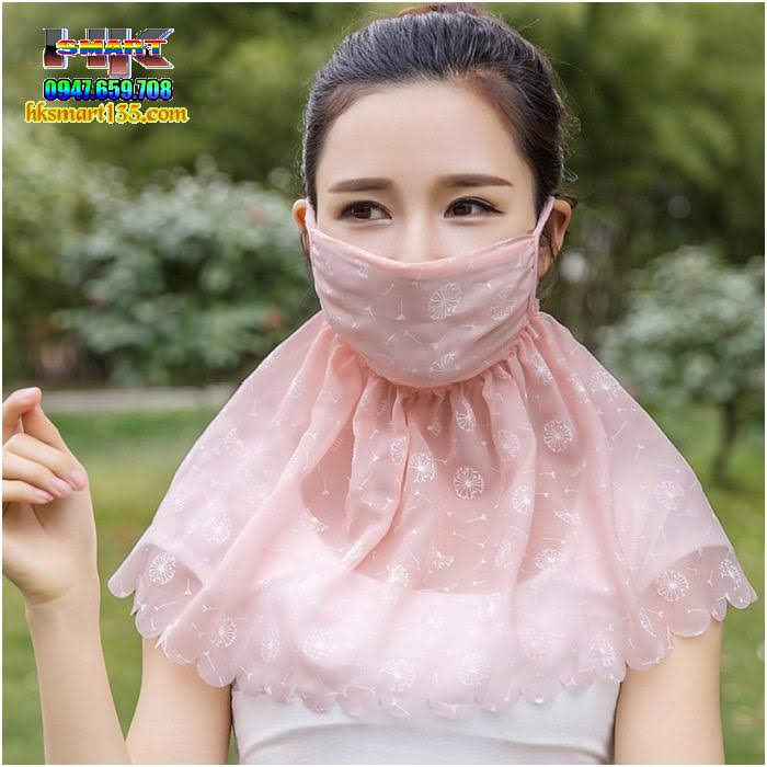 Khẩu trang công chúa trùm cổ chống nắng