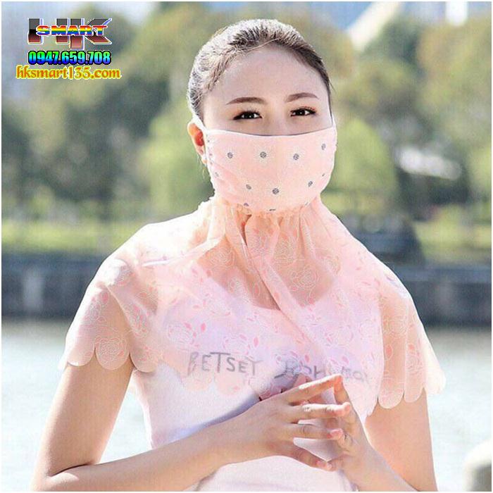 Khẩu trang công chúa trùm cổ chống nắng