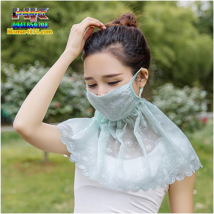 Khẩu trang công chúa trùm cổ chống nắng
