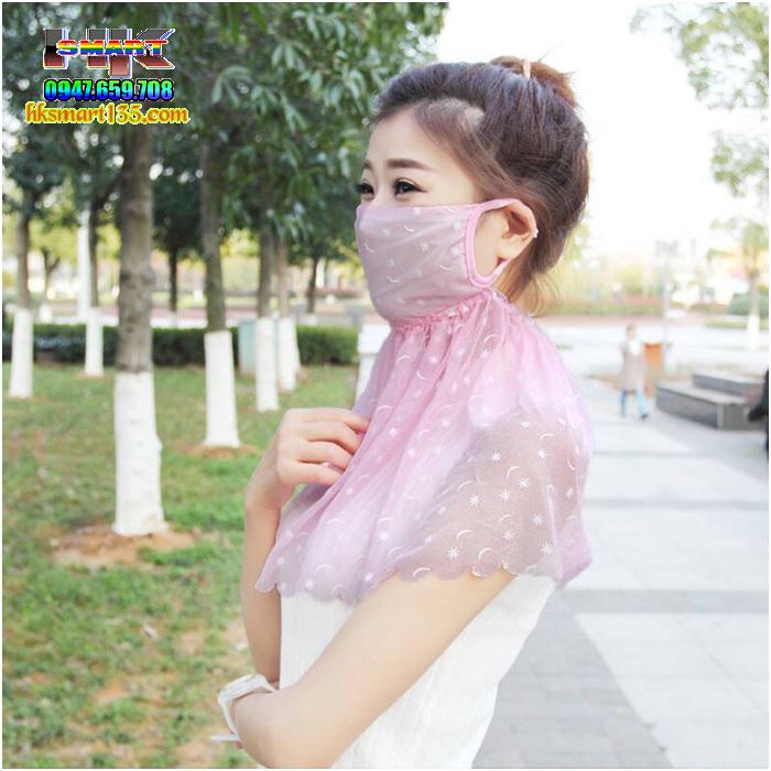 Khẩu trang công chúa trùm cổ chống nắng