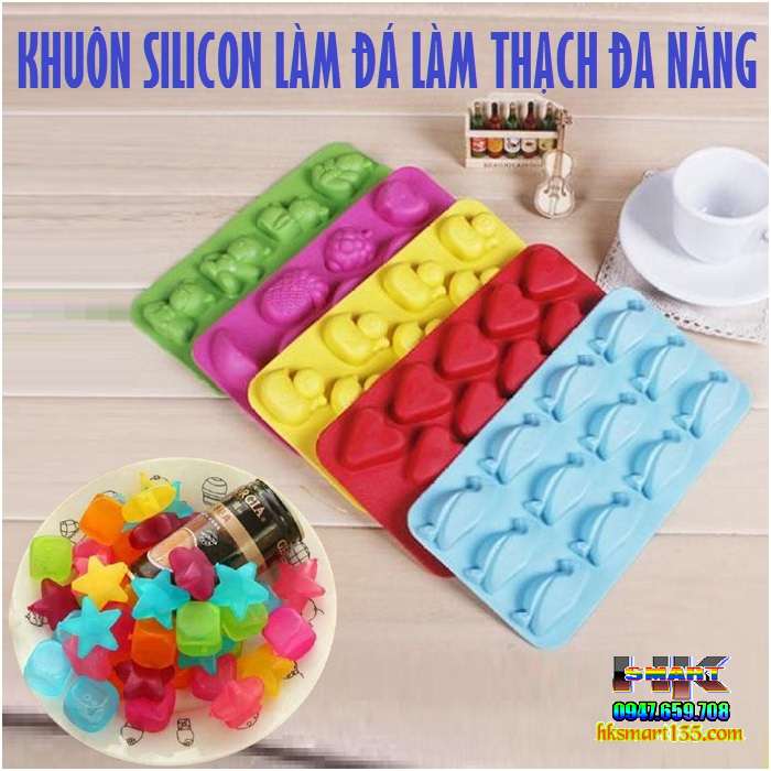 Khuôn silicon làm thạch làm bánh