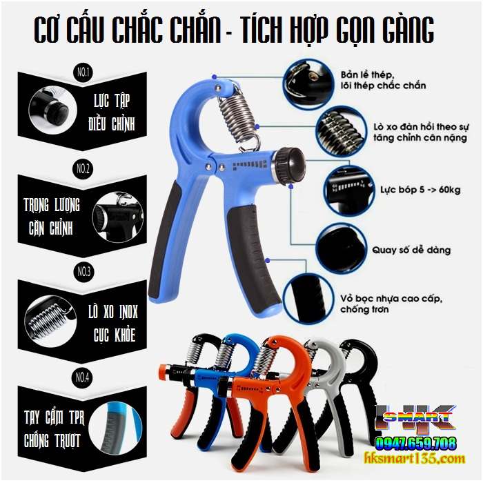 Kìm bóp tập tay dụng cụ hỗ trợ tập cơ tay