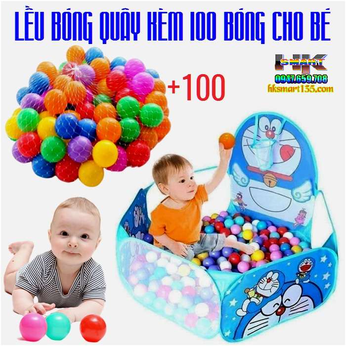 Lều bóng hươu cao cổ + Túi 100 quả Bóng