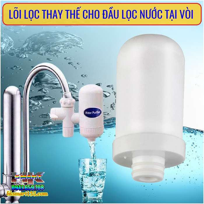 Lõi lọc thay thế cho bộ lọc nước sạch tại vòi