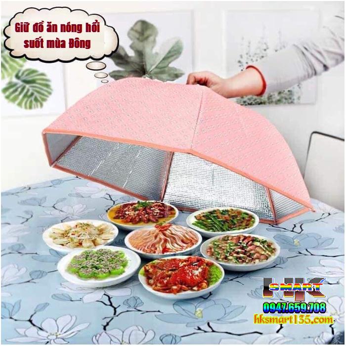 Lồng bàn giữ nhiệt gấp gọn