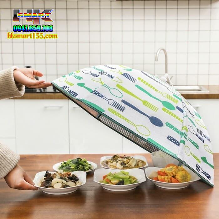 Lồng bàn giữ nhiệt thức ăn gấp gọn