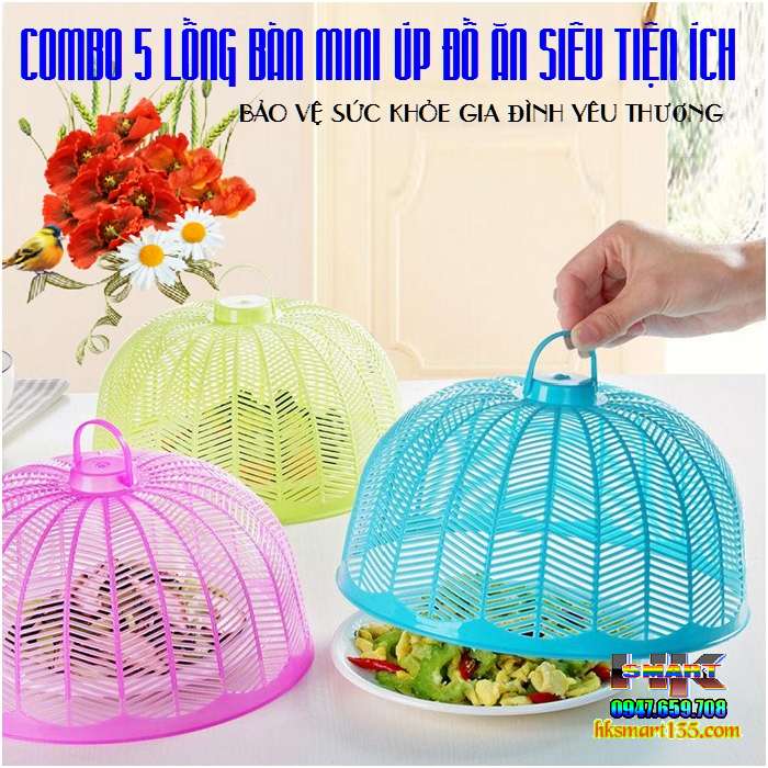 Lồng Bàn Nhựa Tròn Mini