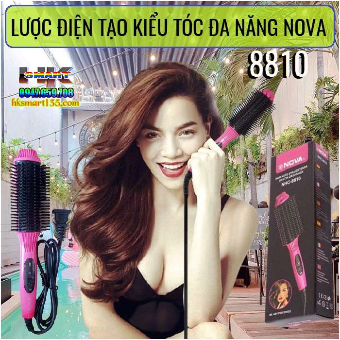 Lược điện  máy uốn tóc xoăn 3in1 NOVA tạo kiểu uốn duỗi cụp tóc  Shopee  Việt Nam