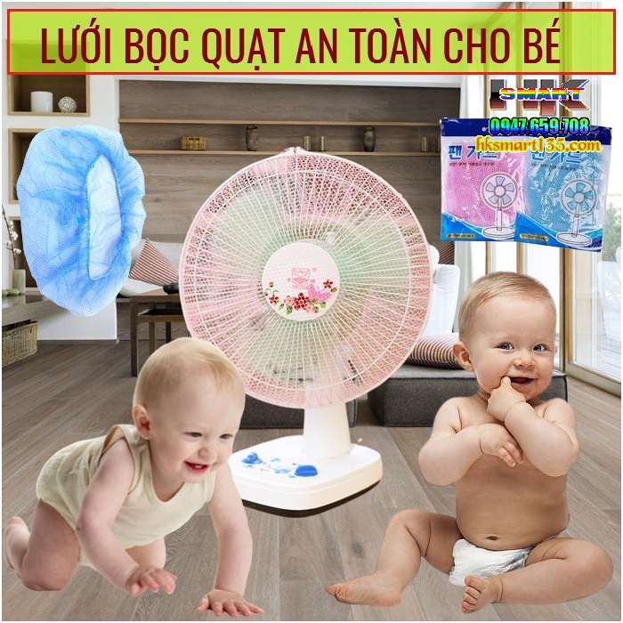 Lưới Bọc Quạt An Toàn Cho Bé