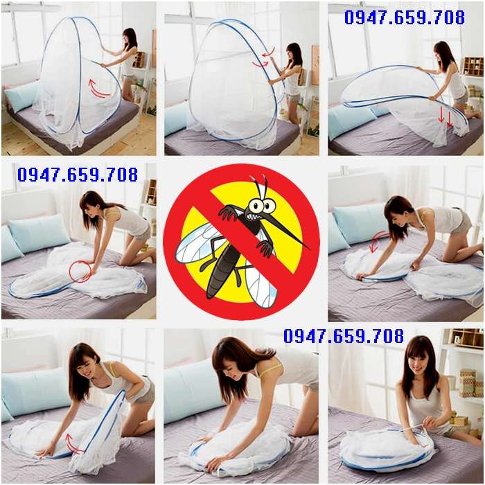 Màn chụp chống muỗi tự bung cao cấp