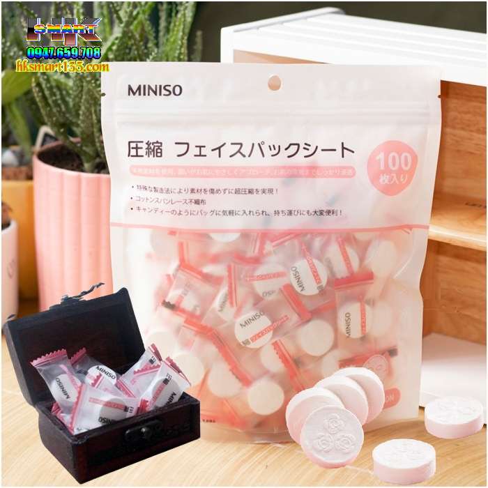 Mặt nạ viên giấy nén Miniso