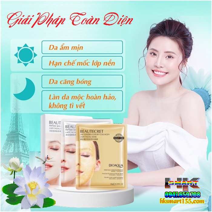 Mặt Nạ Thuỷ Tinh Trong Suốt Thạch Collagen Bioaqua Mask