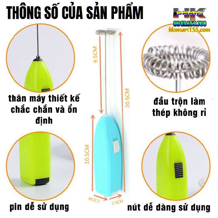 Máy đánh trứng, cafe mini