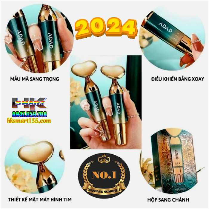 Máy Điện Di Đẩy Tinh Chất Massage Nâng Cơ Mặt Cao Cấp ADAD và HIH