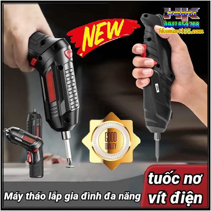 Máy Khoan Vặn Vít Mini-Tô Vít Điện Không Dây Pin Lithium 3,7v