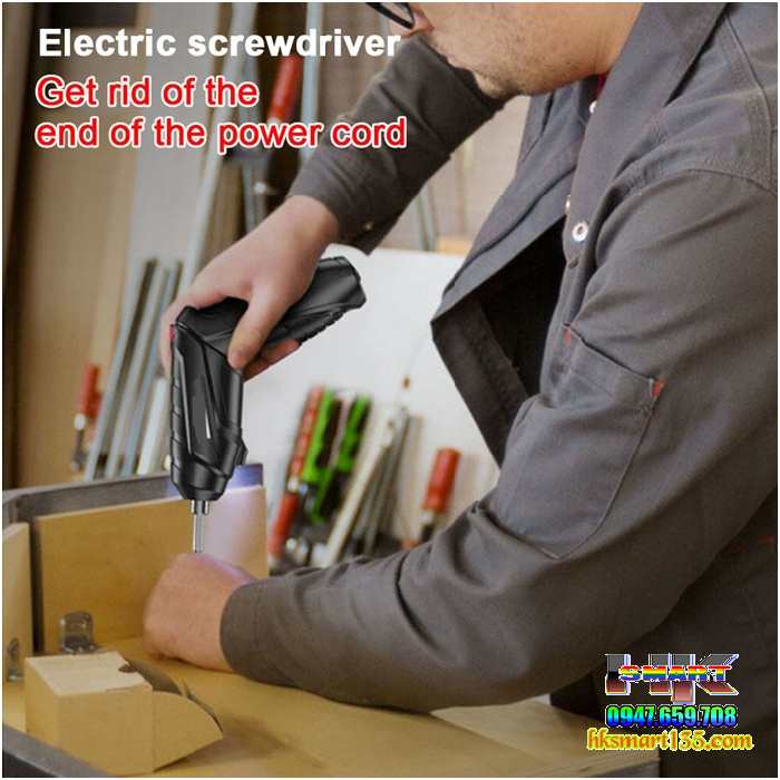 Máy Khoan Vặn Vít Mini-Tô Vít Điện Không Dây Pin Lithium 3,7v