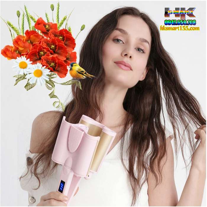 Máy kẹp tóc 3 càng tạo kiểu tóc