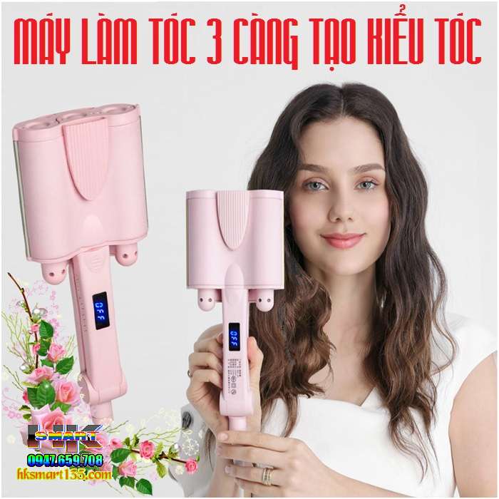 Máy kẹp tóc 3 càng tạo kiểu tóc