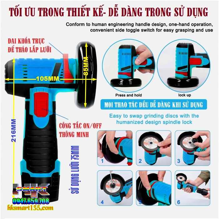 Máy Mài Cắt 12v Cầm Tay Mini Đa Năng