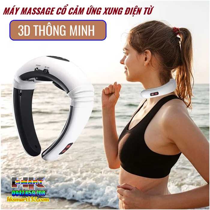 Máy Massage Cổ 3D Cảm Ứng Xung Điện Từ