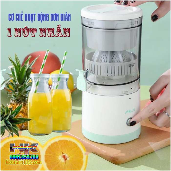Máy Vắt Cam Ép Nước Hoa Quả Tích Điện Tự Động Thông Minh
