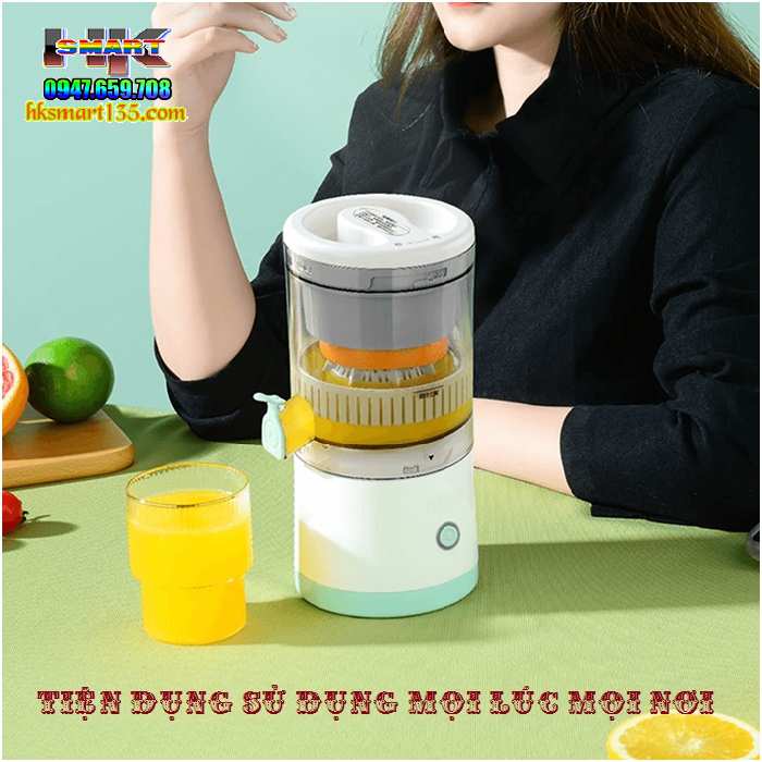Máy Vắt Cam Ép Nước Hoa Quả Tích Điện Tự Động Thông Minh