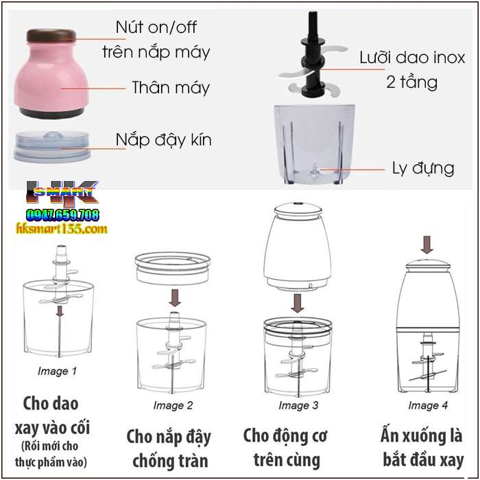 Máy xay Osaka đa năng Nhật Bản