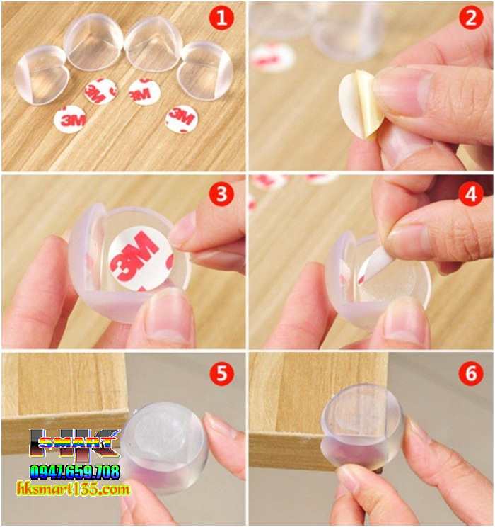 Miếng bịt góc bàn silicon