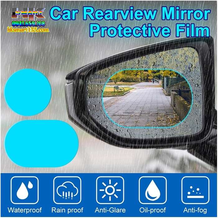 Miếng film chống nước dán gương chiếu hậu