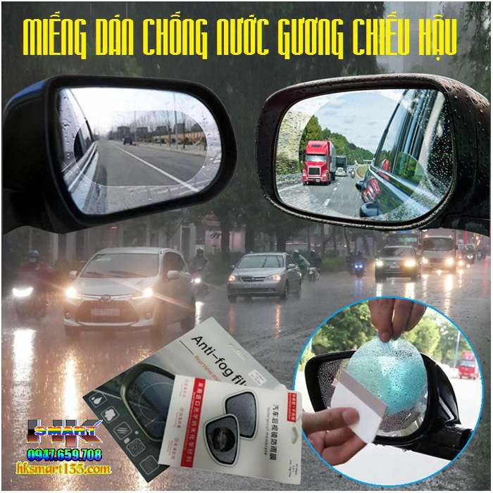 Miếng film chống nước dán gương chiếu hậu