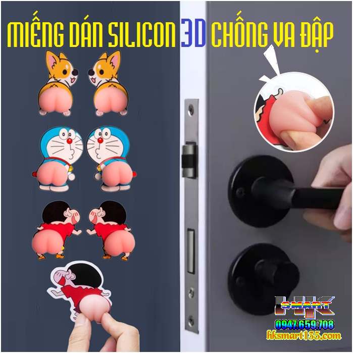 Miếng Dán Silicon Trang Trí Chống Va Đập