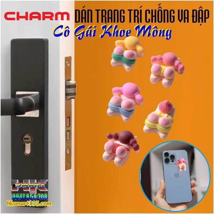 Miếng Dán Silicon Trang Trí Chống Va Đập
